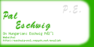 pal eschwig business card